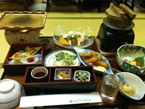 comida en ryokan