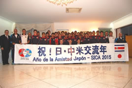 Embajador Shinohara, equipos de Sub-16 y Sub-22, miembros de la Federación Costarricense de Fútbol