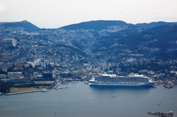 現在の長崎市の全景