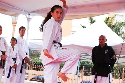 demostración de karate