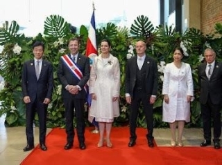Con el presidente electo y la primera dama