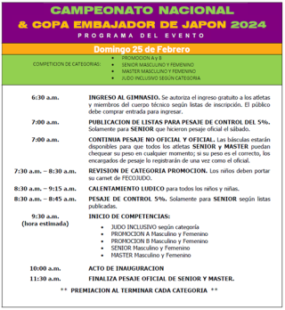 Programa domingo 25 de febrero