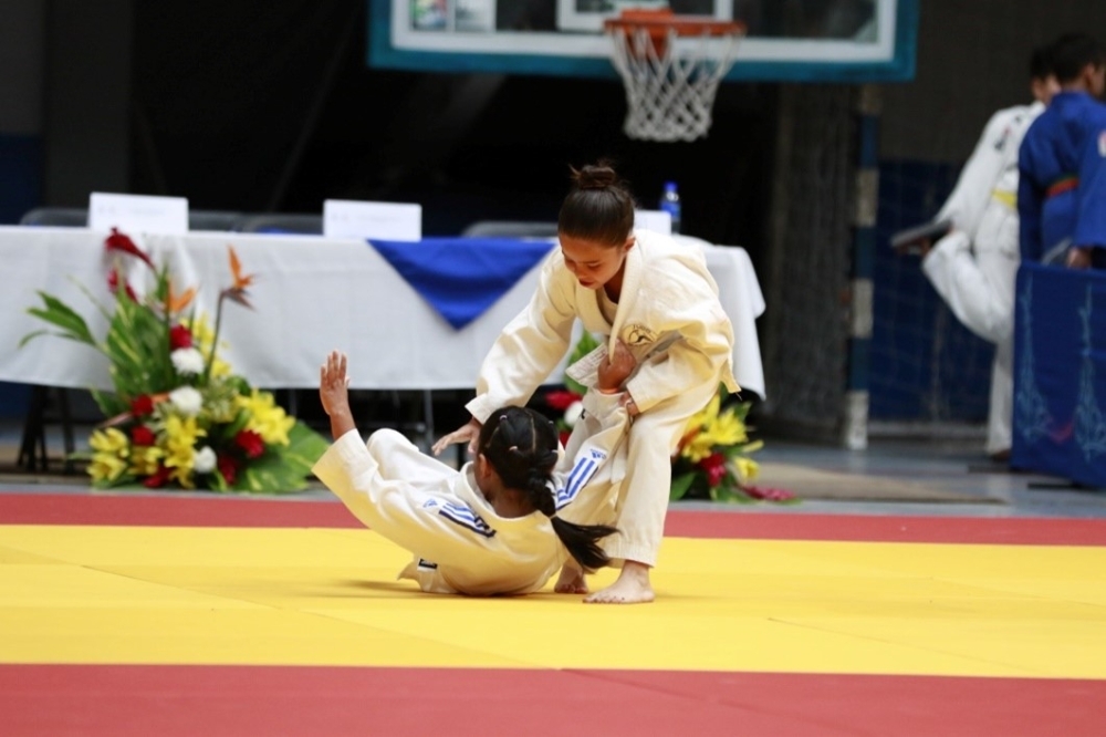 Durante la competencia.