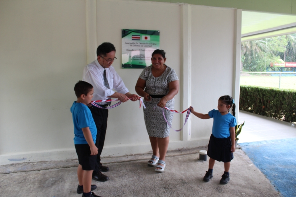 Embajada del Japón inaugura proyecto de Extensión del Salón Multiuso de Colonia La Libertad de Corredores