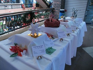 exhibición de origami