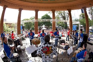 presentación en el Parque Morazán